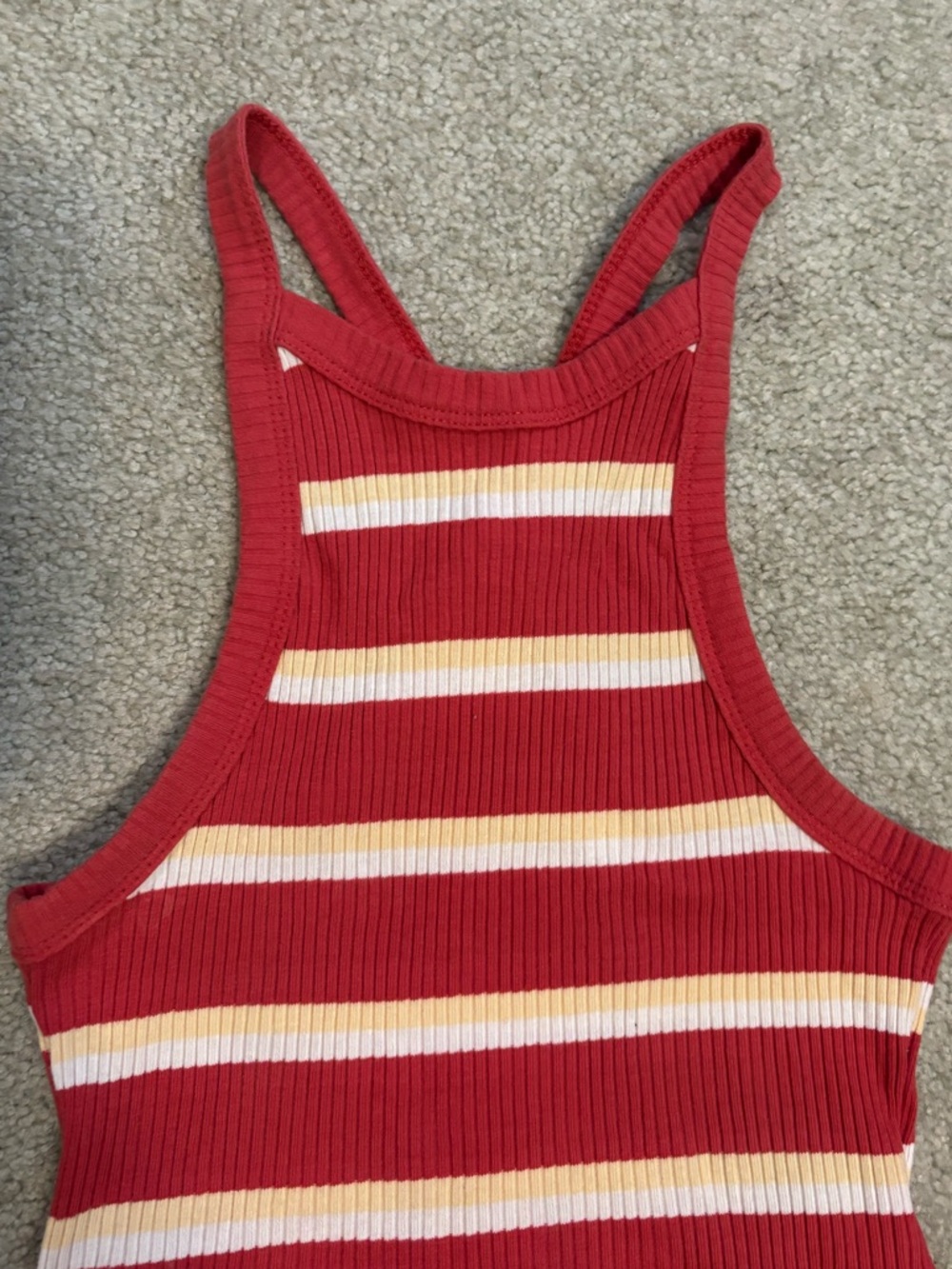 Pacsun Red Striped Ribbed Tank Top🍎 - Picture 3 of 7